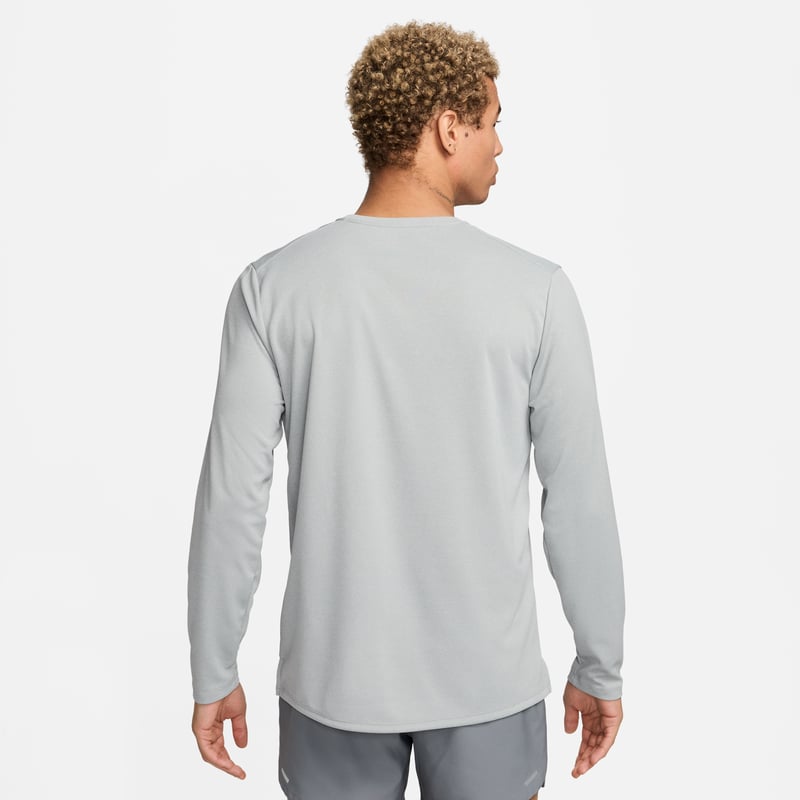 Nike Miler Dri-FIT Long-Sleeve Shirt "Grey Fog & Particle Grey" | Heren | Hardlopen | 02 | SPORTSHOWROOM