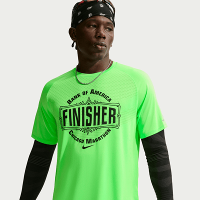 Nike Stride Dri-FIT ADV Shirt "Green Strike & Black" | Herren | Laufen | 01 | SPORTSHOWROOM