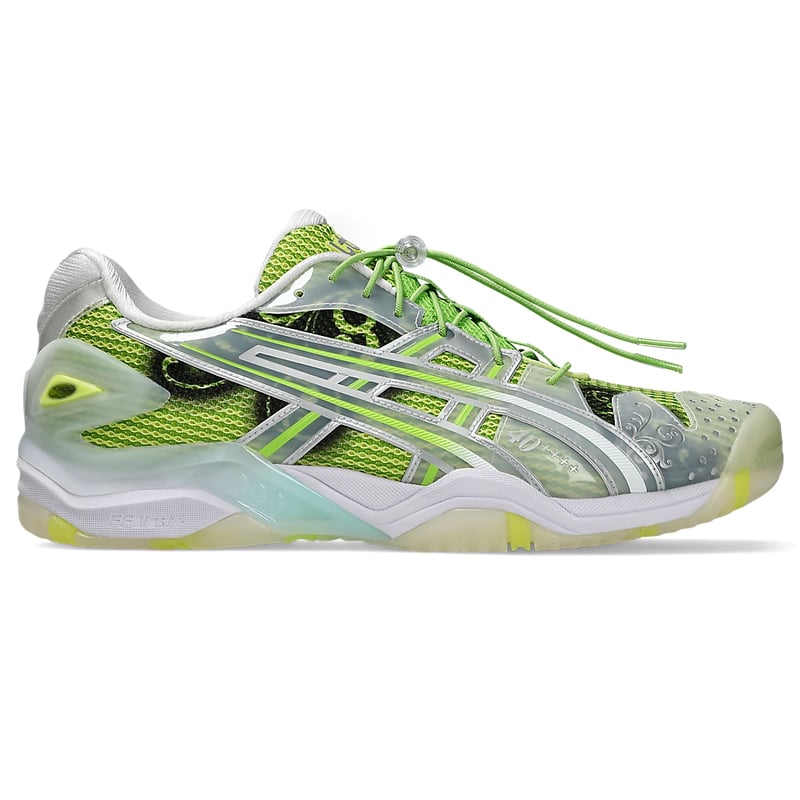 Chaussures de tennis ASICS Gel-Resolution 5 x Little Tokyo Table Tennis "Parrot Green & Pure Silver" | Homme | Tennis | 01 | SPORTSHOWROOM