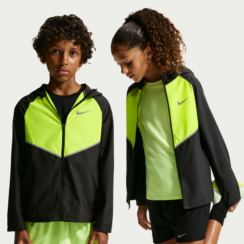 Jacket Nike Miler Repel UV "Black & Lemon Venom" | Enfant | | 01 | SPORTSHOWROOM