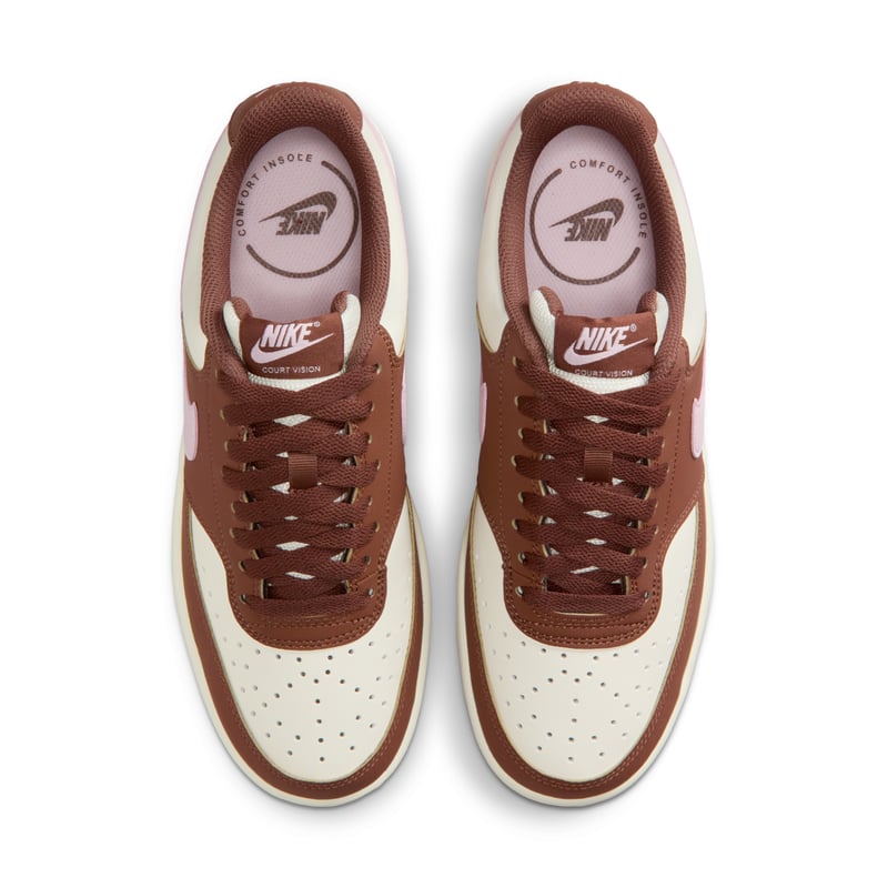 Nike Court Vision Low sneakers "Soft Pearl & Fauna Brown" | Dames | Sportstyle | 04 | SPORTSHOWROOM