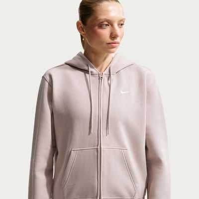 Nike Studio Fleece Medium Weight Full-Zip Hettegenser "Cream II & Sail" | Dame | | 00 | SPORTSHOWROOM