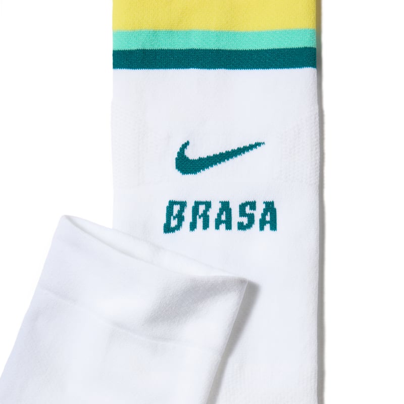 Nogavice Nike Brazil VaporFast Home Nike Dri-FIT ADV "White" | Moški & Ženske | Tek & Nogomet | 02 | SPORTSHOWROOM