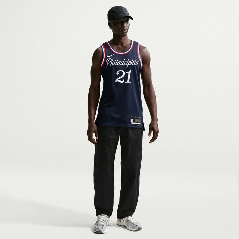 Nike Philadelphia 76ers City Edition NBA Swingman Joel Embiid HM5992-420 07