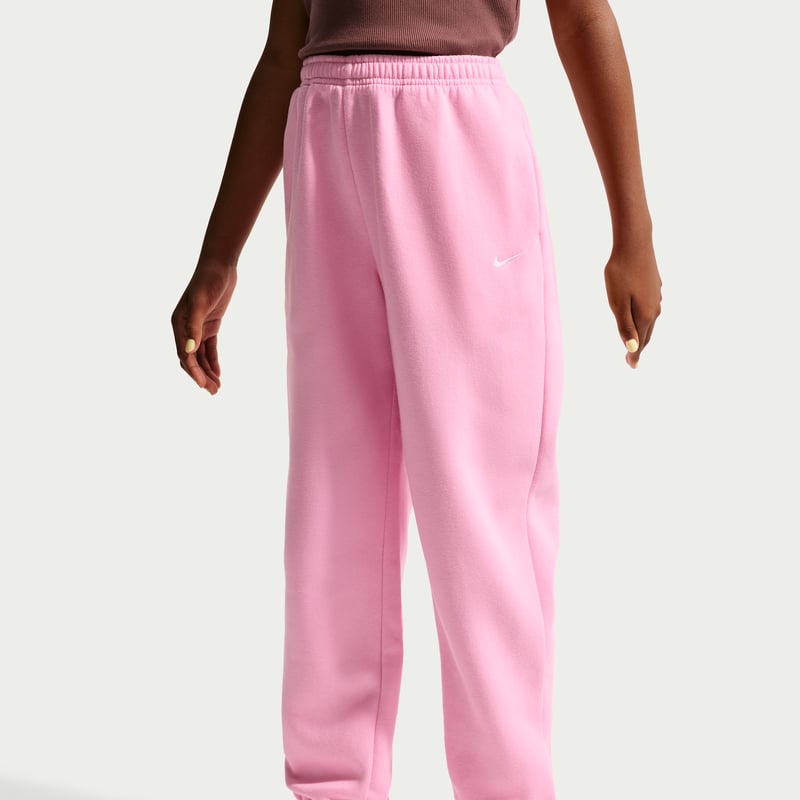 Nike Studio Fleece Loose Bukse "Pink Rise & White" | Barn | | 01 | SPORTSHOWROOM