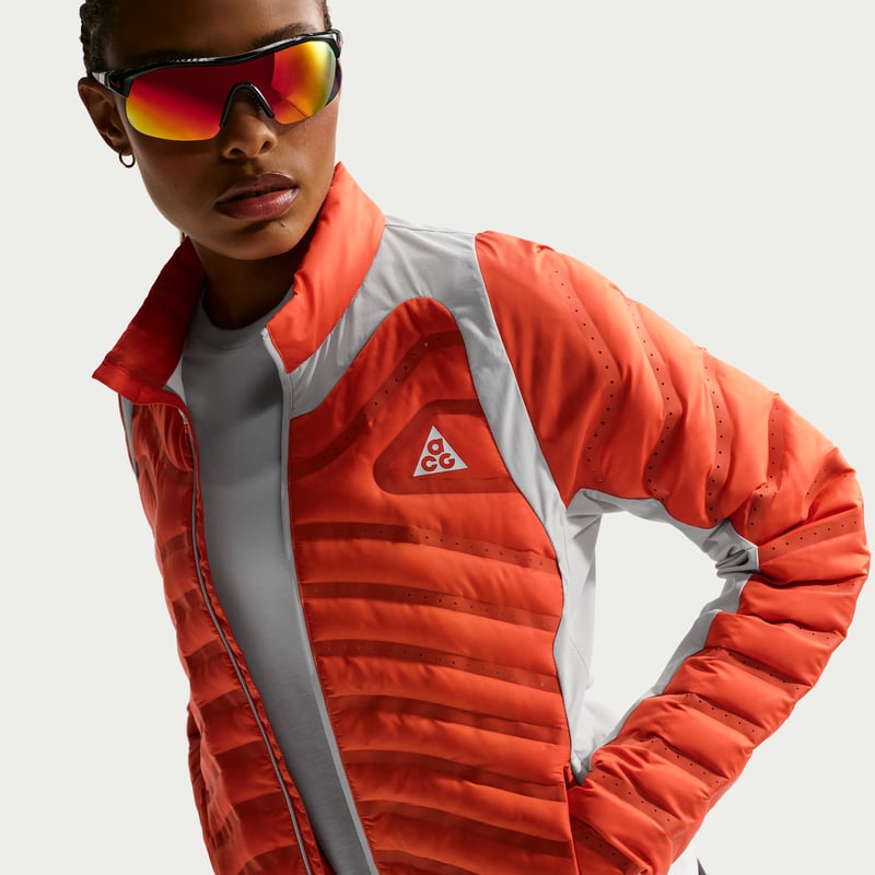 Nike ACG 'Lava Loft' Therma-FIT Jacket "Safety Orange & Light Orewood Brown" | Women | Outdoor | 04 | SPORTSHOWROOM