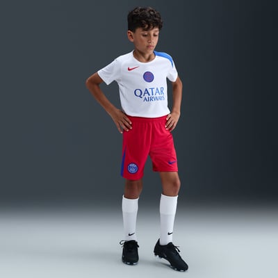 Pantaloncini Nike PSG 2025/26 Stadium Third Dri-FIT Total 90 Replica "Global Red & Hyper Royal" | Bambini | Sportstyle | 01 | SPORTSHOWROOM