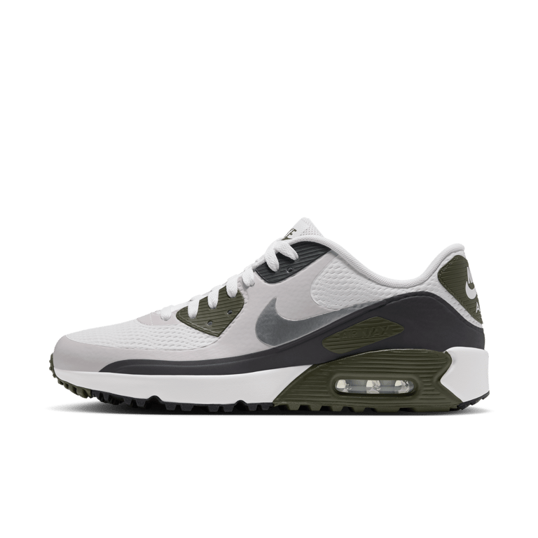 Nike Air Max 90 G golf shoes "White & Medium Olive" | Men | Golf | 01 | SPORTSHOWROOM