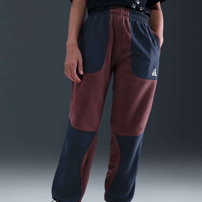 Nike ACG "Wolf Tree" Polartec Bukse "Red Sepia & Thunder Blue" | Barn | | 03 | SPORTSHOWROOM