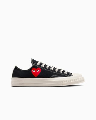 Converse Chuck 70 Low x PLAY Comme des Garçons ‘Single Heart’ A08804C