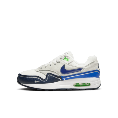 Men's shoes Nike Air Max 1 White/ Black-Pure Platinum-Medium Olive