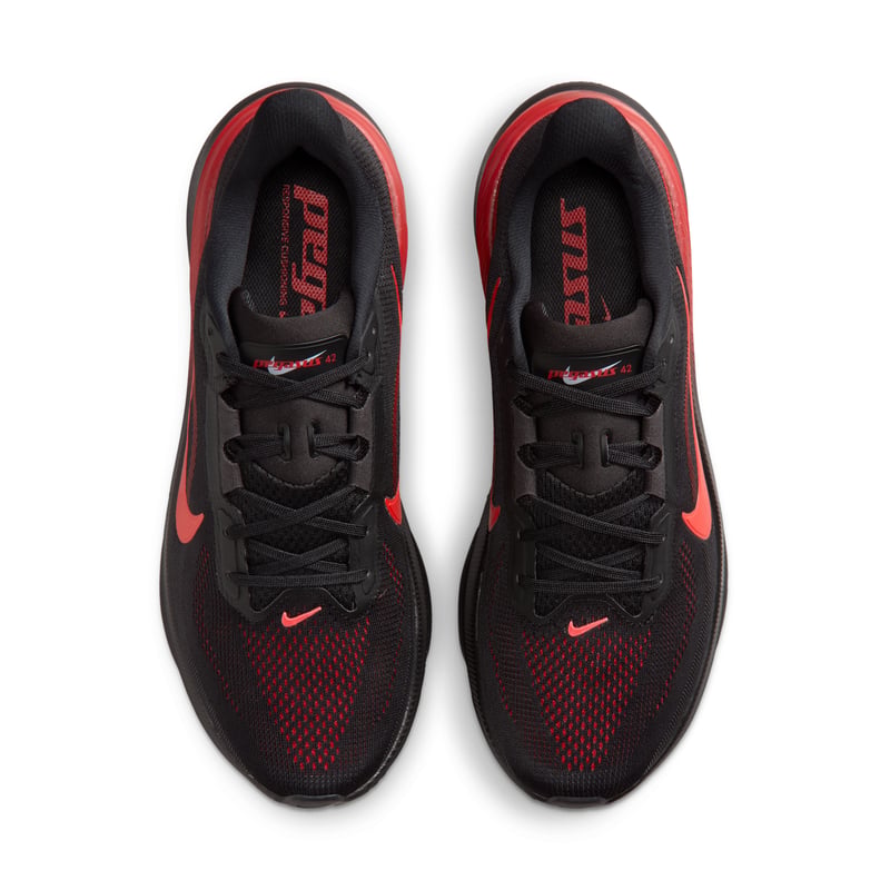 Nike Pegasus 42 running shoes "Black & University Red" | Men | Running | 04 | SPORTSHOWROOM