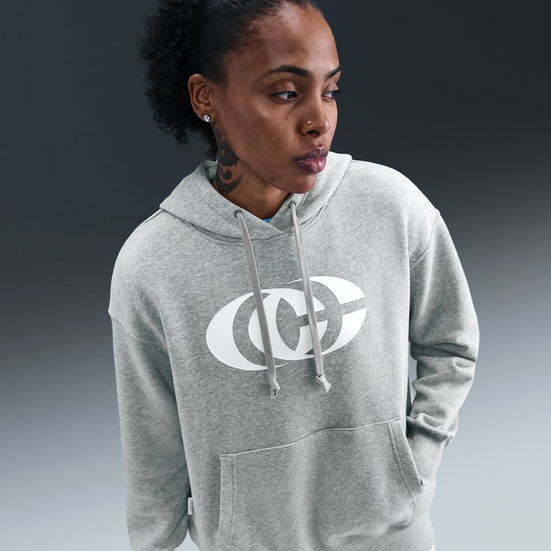 Nike Caitlin Clark Phoenix Fleece Pullover Hoodie "Dark Grey Heather" | Damen | Sportstyle & Basketball | 02 | SPORTSHOWROOM