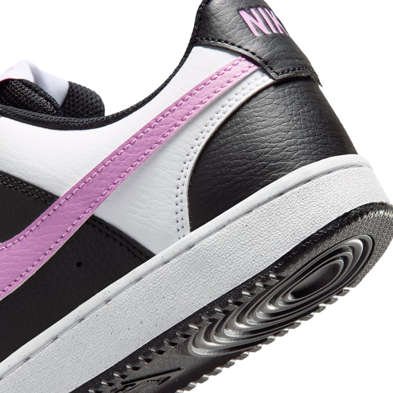 Nike Court Vision Low Next Nature sneakers "Black & Light Magenta" | Dames | Sportstyle | 08 | SPORTSHOWROOM