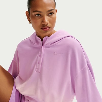 Nike Phoenix Fleece Oversized Cropped Henley IF7372-663
