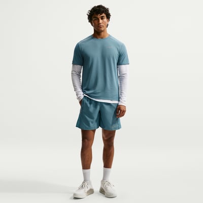 Pantalones cortos Nike Miler Dri-FIT 7" Brief-Lined "Smoky Blue & Cerulean" | Hombre | Correr | 01 | SPORTSHOWROOM