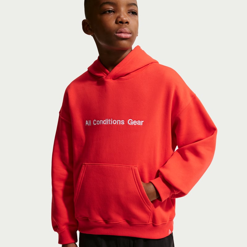 Nike ACG Chippie Fleece Hettegenser "Light Crimson" | Barn | | 02 | SPORTSHOWROOM