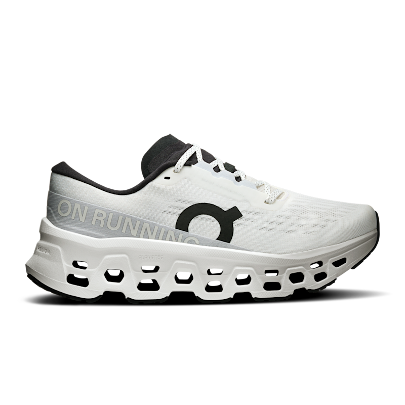 On Cloudmonster 3 running shoes "White & Black" | Women | Running | 01 | SPORTSHOWROOM
