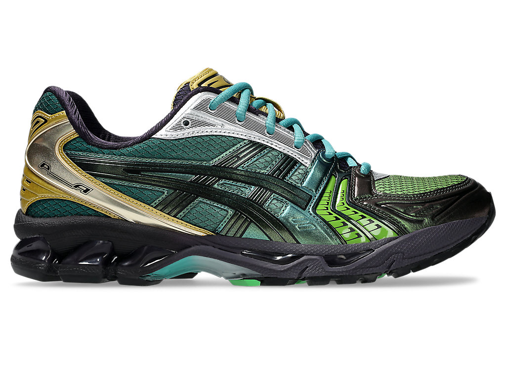 アシックス　ASICS GEL-KAYANO14 Tênis ASICS GEL-Kayano 14 - Unissex - Cinza/Preto - ASICS Brasil