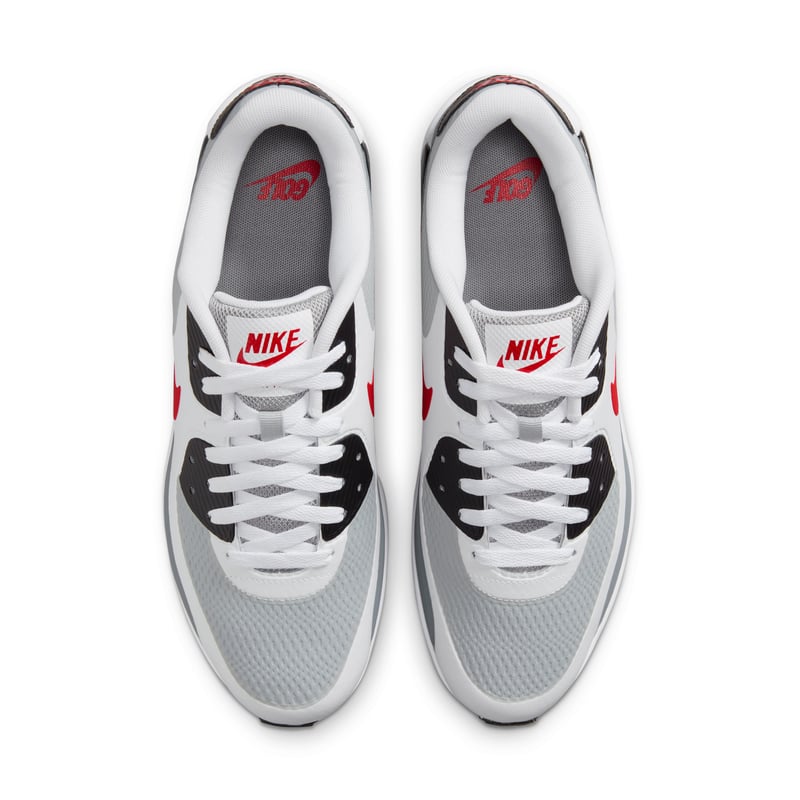 Buty do golfa Nike Air Max 90 G "White & Fire Red" | Mezczyzni | Golf | 04 | SPORTSHOWROOM