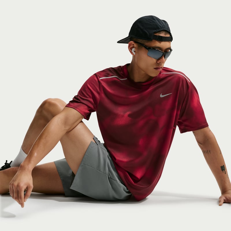 Camiseta Nike Miler Dri-FIT "Light Crimson" | Hombre | Correr | 03 | SPORTSHOWROOM