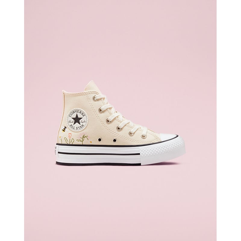 Converse Chuck Taylor All Star Lift Platform High ‘Floral Embroidery’ A01615C 01