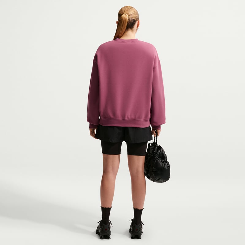 Nike Studio Fleece Medium Weight Oversized Crew Genser "Pink Smoke & Sail" | Dame | Skating | 04 | SPORTSHOWROOM