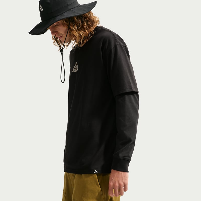 Nike ACG Dri-FIT Shirt "Black & Light Orewood Brown" | Men | | 01 | SPORTSHOWROOM