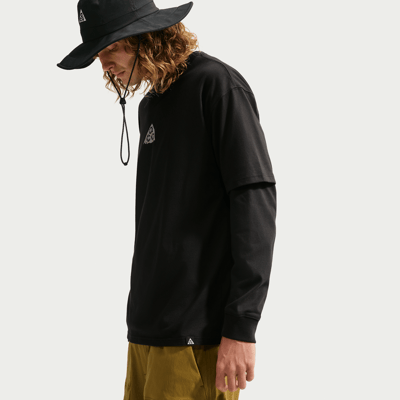 Nike ACG Dri-FIT Shirt "Black & Light Orewood Brown" | Men | | 01 | SPORTSHOWROOM