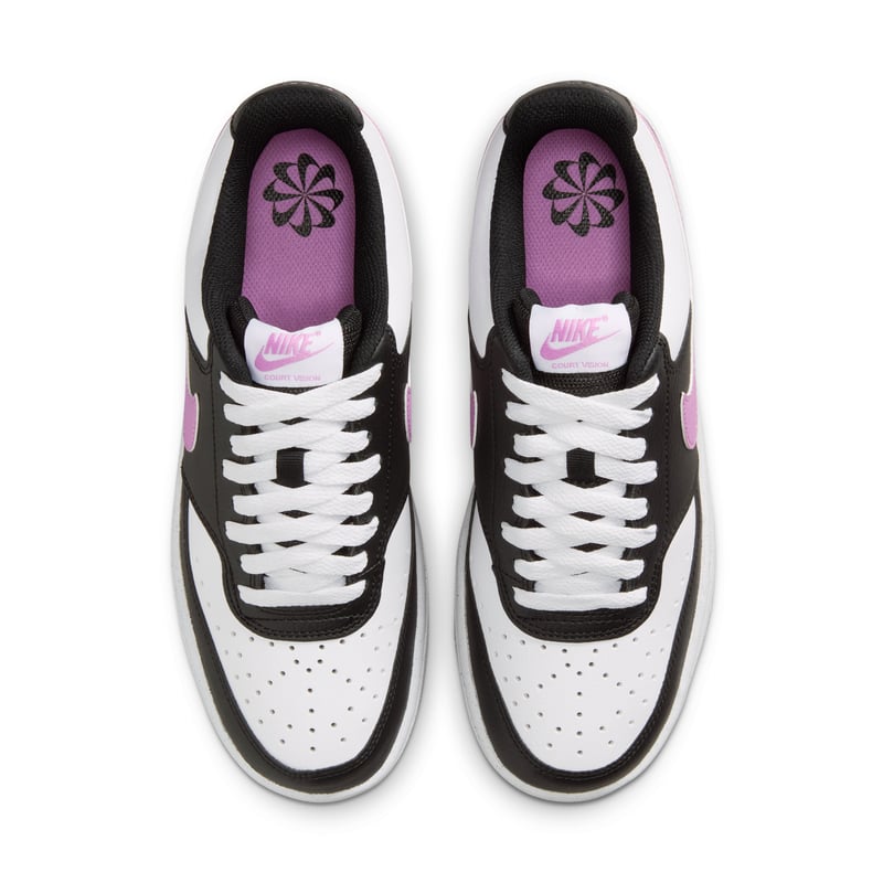 Nike Court Vision Low Next Nature sneakers "Black & Light Magenta" | Dames | Sportstyle | 04 | SPORTSHOWROOM