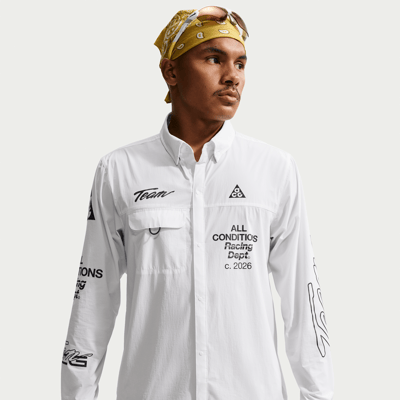 Nike ACG "Aireez" UV-Reisitant Button-Up Graphic Top "Summit White" | Men | | 01 | SPORTSHOWROOM