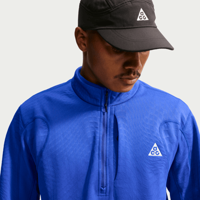 Nike ACG "Wolf Grid" Men's Therma-FIT 1/2-Zip Top "Hyper Royal & Old Royal" | Men | Hiking | 01 | SPORTSHOWROOM