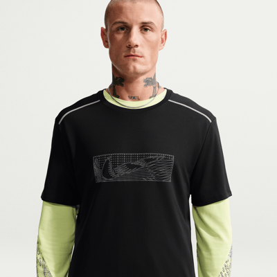 Nike Miler Dri-FIT UV Winterized Shirt "Black" | Herren | Laufen | 01 | SPORTSHOWROOM
