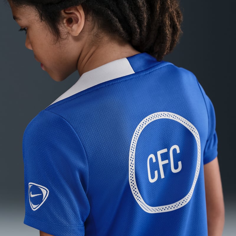 Nike Chelsea F.C. Strike Third Dri-FIT Total 90 Shirt "Game Royal & Field Silver" | Kids | Football | 02 | SPORTSHOWROOM