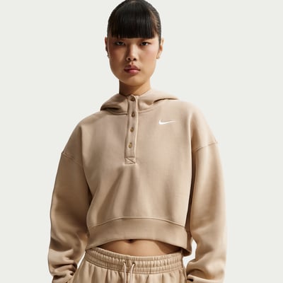 Nike Phoenix Fleece Oversized Cropped Henley IF0258-286 01