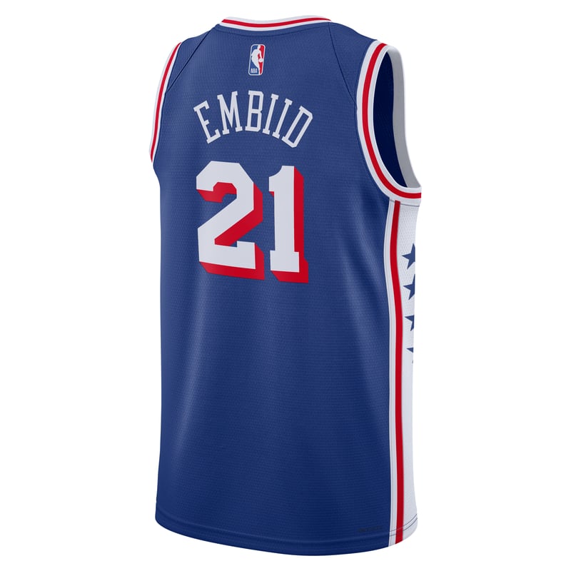 Nike Philadelphia 76ers Icon Edition Dri-FIT NBA Swingman Joel Embiid DX8620-401 02