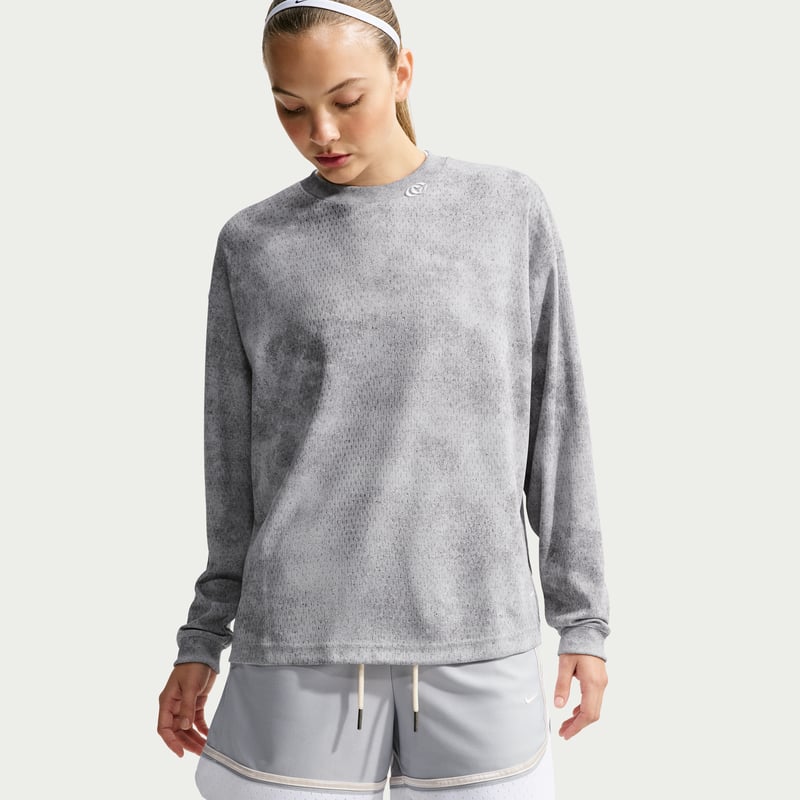 Short Nike Caitlin Standard Issue Dri-FIT Game Curve "Wolf Grey & White" | Femme | Basketball | 02 | SPORTSHOWROOM