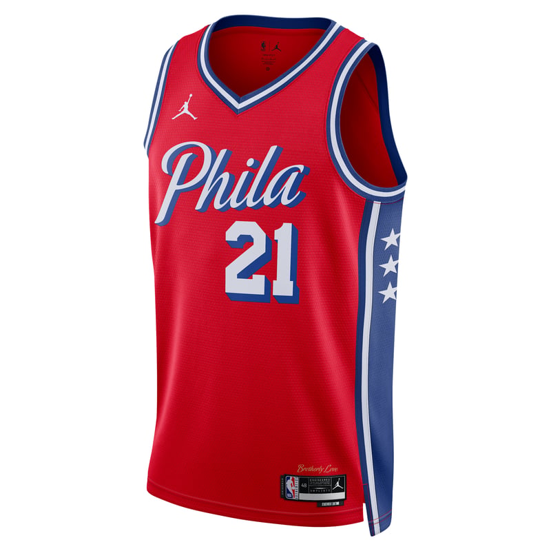 Nike Jordan Philadelphia 76ers Statement Edition Dri-FIT NBA Swingman Joel Embiid DO9539-658 01