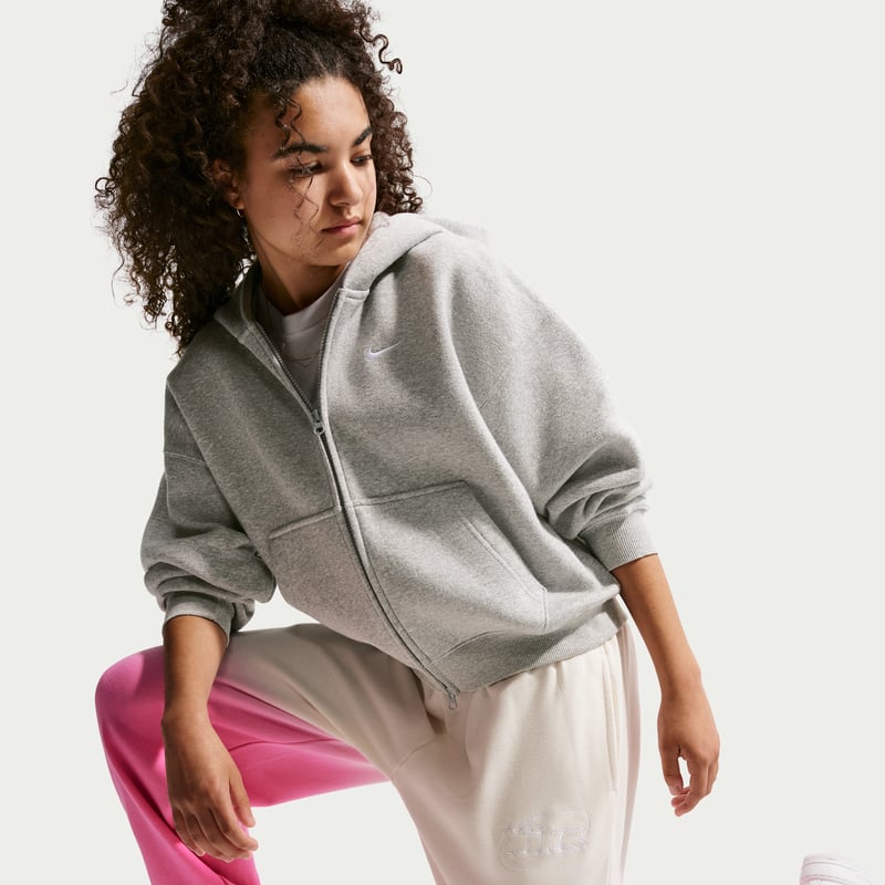 Nike Studio Fleece Loose Bukse "Sail & Playful Pink" | Barn | | 03 | SPORTSHOWROOM