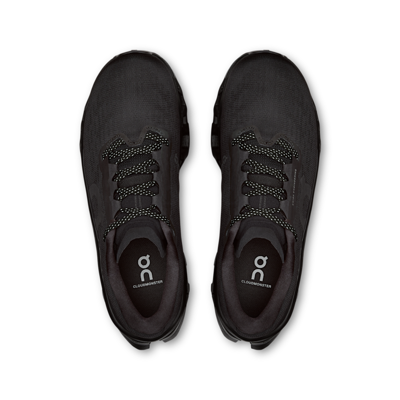 On Cloudmonster 3 running shoes "Triple Black" | Women | Running | 02 | SPORTSHOWROOM