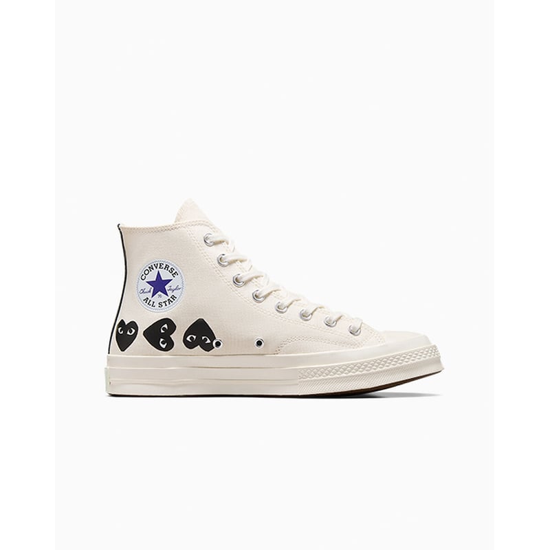 Converse Chuck 70 High x Comme des Garçons PLAY ‘Multi Heart’ A08148C 01