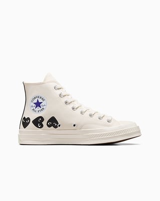 Converse Chuck 70 High x Comme des Garçons PLAY ‘Multi Heart’ A08148C
