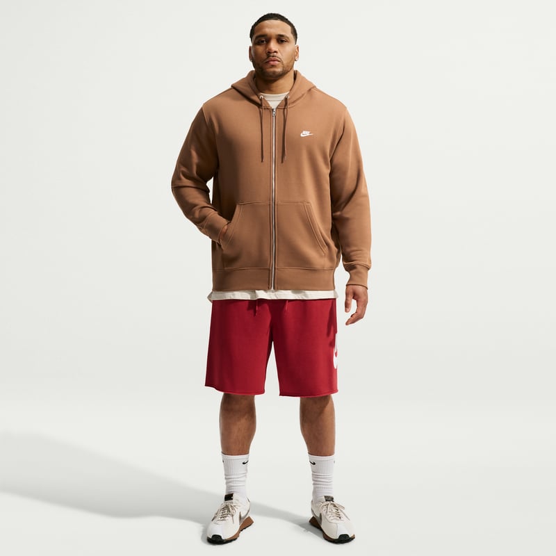 Felpa con cappuccio Nike Club Full-Zip Fleece "Ale Brown" | Uomo | | 09 | SPORTSHOWROOM