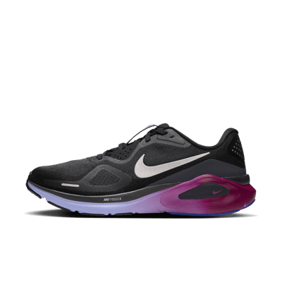 Nike Structure 26 hardloopschoenen "Black & Gridiron" | Dames | Hardlopen | 01 | SPORTSHOWROOM