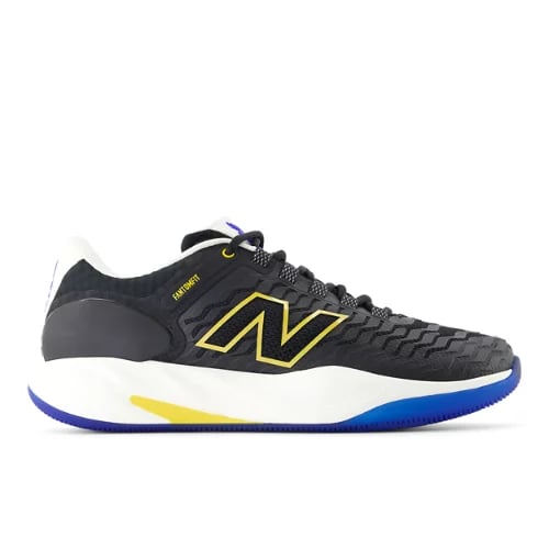 New Balance Fresh Foam X CT-Rally v2 tenniskengät "Black & Apollo Gold" | Miehet | Tennis | 00 | SPORTSHOWROOM