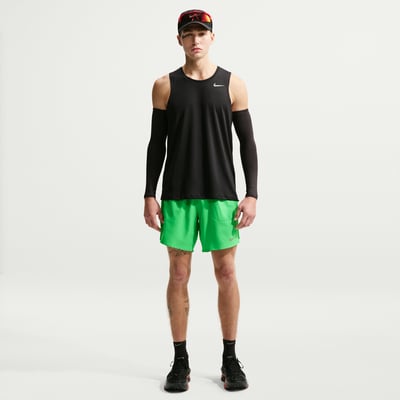 Nike Stride Dri-FIT Brief-Lined Shorts "Green Spark" | Herren | Laufen | 01 | SPORTSHOWROOM