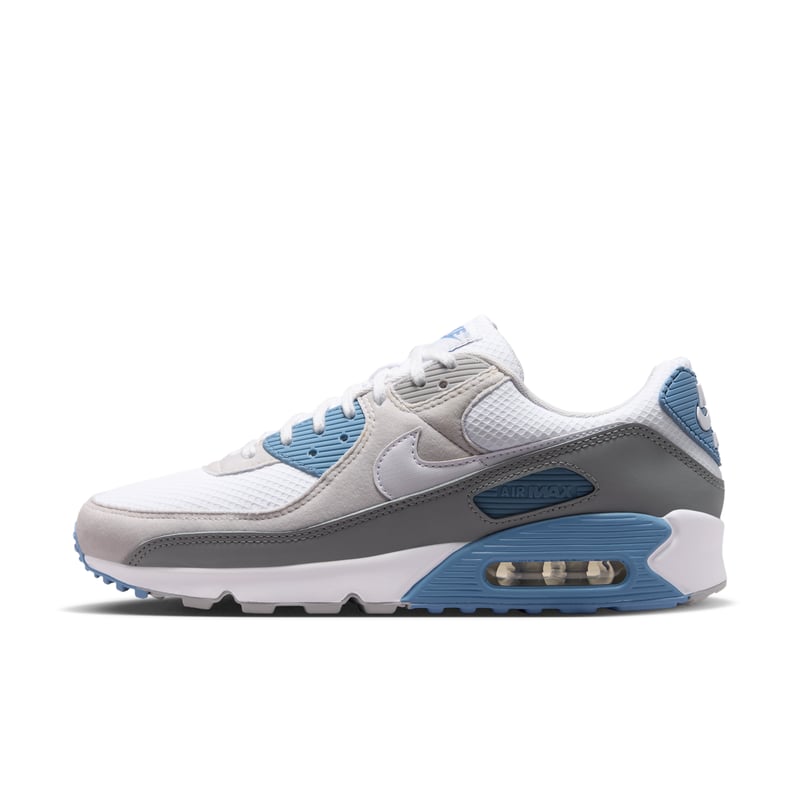 Nike Air Max 90 sneakers "Light Smoke Grey & Blue" | Heren | Sportstyle | 01 | SPORTSHOWROOM