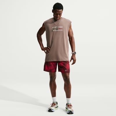 Nike Miler Dri-FIT 7" Brief-Lined Printed Shorts "Light Crimson" | Herren | Laufen | 01 | SPORTSHOWROOM
