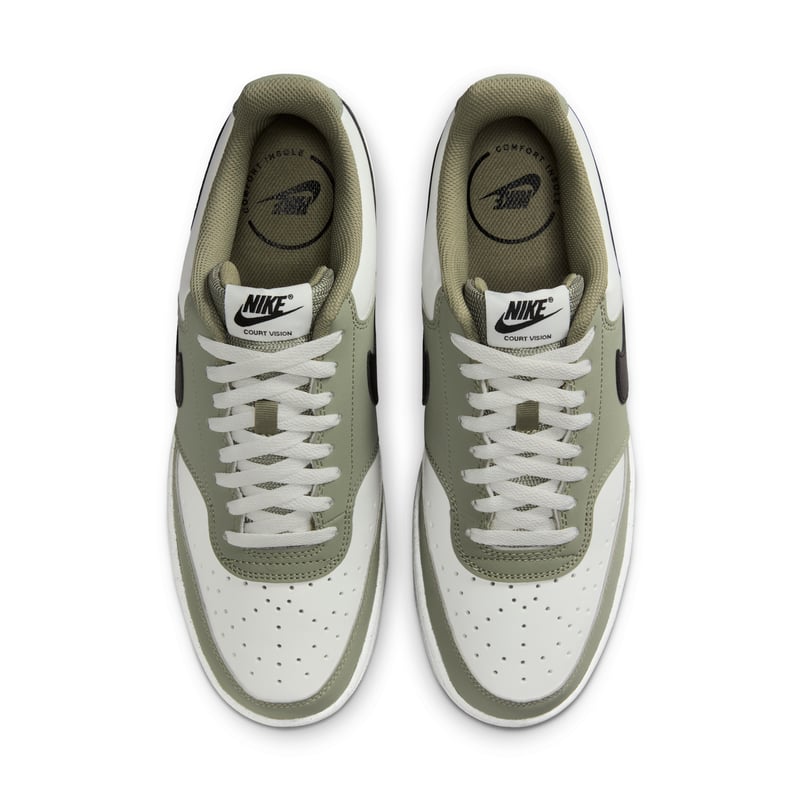 Nike Court Vision Low sneakers "White & Silver Sage" | Män | Sportstyle | 04 | SPORTSHOWROOM