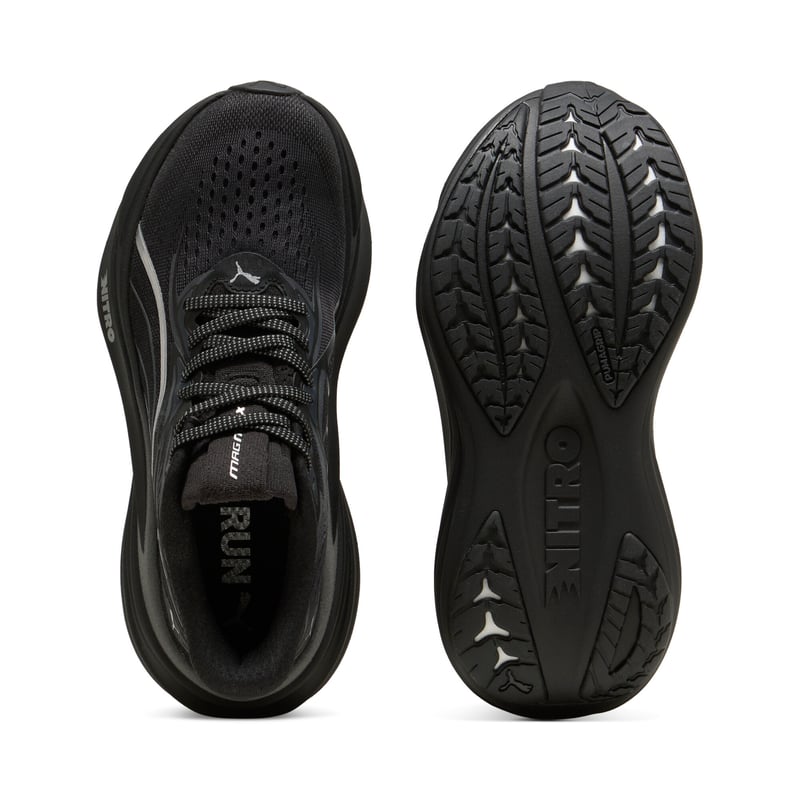 PUMA MagMax NITRO 2 Brightstride juoksukengät "Black & Silver" | Naiset | Juoksu | 02 | SPORTSHOWROOM